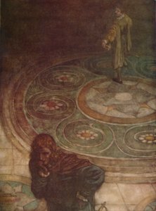 Viola: Yet A Barful Strife! Whoeer I Woo, Myself Would Be His Wife., 1923 av William Heath Robinson