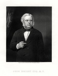 John Bright, britisk radikal og liberal statsmann, 1800-tallet. av W. Holl