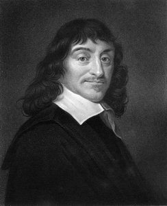 Rene Descartes , fransk filosof og matematiker fra 1600-tallet, 1836.