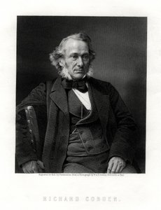 Richard Cobden, britisk produsent, radikal og liberal statsmann, 1800-tallet. av W. Holl