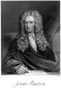 Sir Isaac Newton , engelsk matematiker, astronom og fysiker, 1800-tallet.