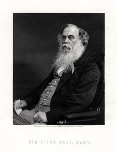 Sir Titus Salt, britisk produsent og velgjører, 1800-tallet. av W. Holl