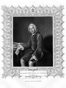 William Pitt, 1st Earl of Chatham, British Whig-statsmann, 1800-tallet. av W. Holl