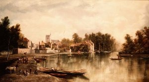 Utsikt over Twickenham, en av et par av W. Howard
