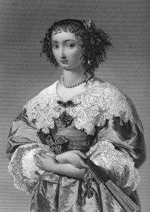 Henrietta Maria av Frankrike 1609-1669, dronningkonsort av kong Charles I, 1851.