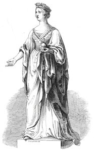 Marmorstatue av Hennes Majestet, i Royal Exchange, 1845.