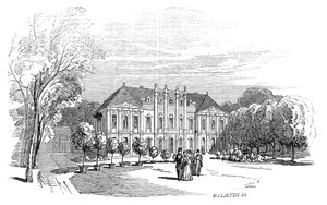 Palace of Tenneburg - fra Hans Kongelige Høyhet Prins Alberts tegning, 1845. av W. J. Linton