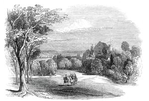 Schloss Rosenau, nær Coburg - fra Hans Kongelige Høyhet Prins Alberts tegning, 1845.