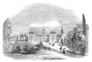 Ehrenburg-palasset i Coburg - fra Hans Kongelige Høyhet Prins Alberts tegning, 1845.