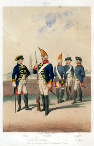 Tyske militæruniformer, 1740-1786 1800-tallet. av W Korn