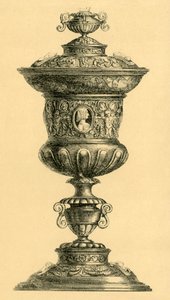 Sølvkopp og lokk, c1550, 1881.