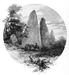 Granittsteiner, Betts leir, Mount Kosciuszko, New South Wales, Australia, 1886.