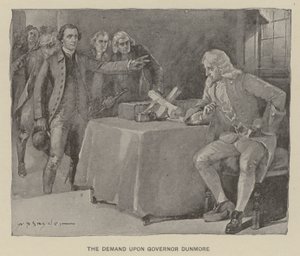 Kravet til guvernør Dunmore (litho) av W. P. Snyder