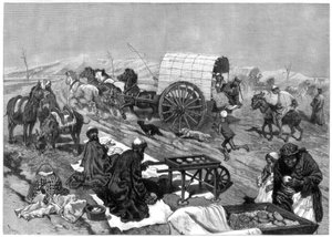 Dameomnibus, Kashgar, Sentral-Asia, 1875. av W. Palmer