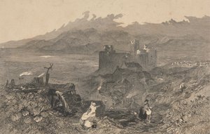 Harlech Castle, Nord-Wales av W. R. Smith