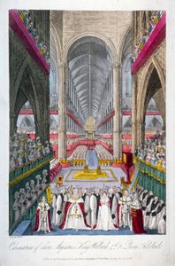 Kroningen av William IV og dronning Adelaides i Westminster Abbey, London, 1831