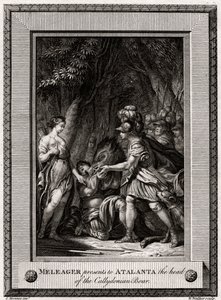Meleager presenterer for Atalanta hodet til Callydonian Boar, 1774 av W. Walker