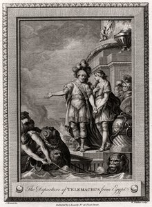 Telemachos avgang fra Egypt, 1775
