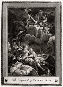 Forliset til Telemachus, 1777 av W. Walker