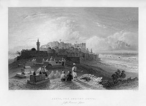 Jaffa, den gamle Joppa, Palestina, Israel, 1841.
