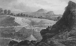 Steinbruddene, Craigleith, nær Edinburgh: Fra hvilken den nye byen ble bygget, 1829