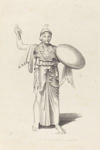 Minerva, Fra en bronse av Daedalus av W. Walton after John Flaxman