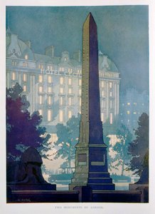 Two Monuments of London, annonse for Hotel Cecil, 1925. av W. Welsh