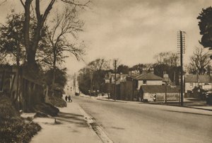 Hvor The Roman Road To Dover krysser Shooters Hill Beyond Blackheath, c1935. av W. Whiffin