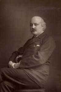 ""(Charles) Hubert (Hastings) Parry (1848-1918) (woodburytype) av W. and D. (after) Downey