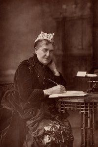 ""Elizabeth Lynn Linton (1822-1898) engelsk romanforfatter, forfatter, journalist og forkjemper for kvinners rettigheter. (woodburytype)