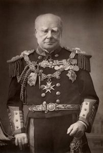""Henry Keppel (1809-1904) engelsk admiral og hoffmann. (woodburytype) av W. and D. (after) Downey