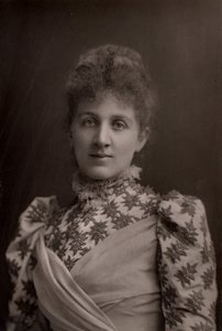 ""Liza Lehmann (Elizabetta Nina Mary Frederika Lehmann - 1862-1918) engelsk sopran og komponist. (woodbury type) av W. and D. (after) Downey