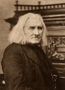 Franz Liszt (1811-1886) ungarsk pianist og komponist senere i livet. Photogravure etter et fotografi av W & D Downey, London (photogravure)