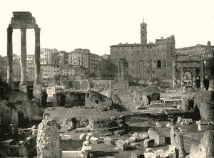 Generell oversikt over forumet, Roma, Italia, 1895. av W and S Ltd