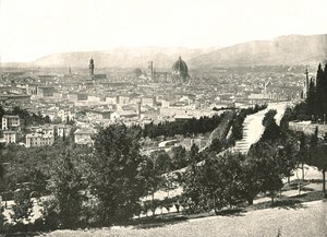 Panorama av byen Firenze, Italia, 1895. av W and S Ltd