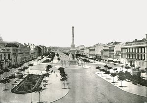 Restauradores-plassen, Lisboa, Portugal, 1895.