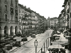 Markedsplassen, Zaragoza, Spania, 1895. av W and S Ltd