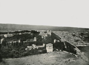 Byen og Alhambra, Granada, Spania, 1895. av W and S Ltd