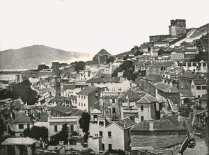 Utsikt over byen, Gibraltar, 1895. av W and S Ltd