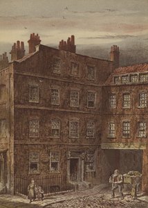 Dr Johnsons hus, Gough Square, Fleet Street (chromolitho)