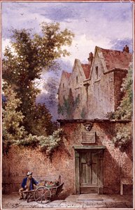 Nell Gwynns hus, Bagnigge Wells, St Pancras, London, 1865