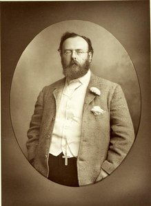 Portrett av Robert Buchanan (1841-1901) (s/hvitt-bilde) av Walery Rzewuski
