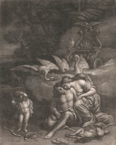 Adonis dør i armene til Venus av Wallerant Vaillant