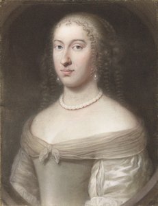 Portrett av Maria Theresa av Spania 1638-1683, dronningkonsort av Frankrike og Navarra, 1660.