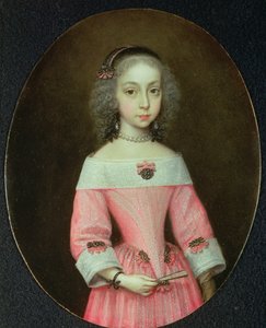 Portrett av en ung jente med en vifte