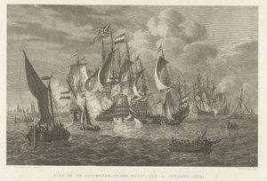 Slaget ved Zuiderzee mot Bossu, 1573 Slaget ved Zuiderzee mot Bossu, 11. oktober 1573 (tittel på objekt) av Walraad Nieuwhoff