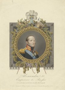 Portrett av tsar Alexander den I av Russland av Walraad Nieuwhoff