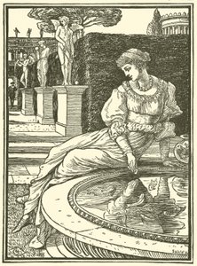 Prinsesse Fiorimonde (gravering) av Walter (after) Crane
