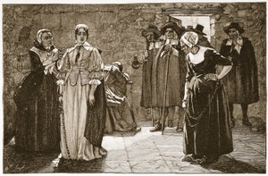 The Sorceresses, en hendelse fra puritansk tid, illustrasjon fra 