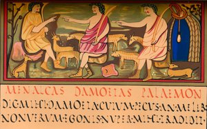 Menalcas, Damoetas og Palaemon, 500-tallet, 1849. av Walter